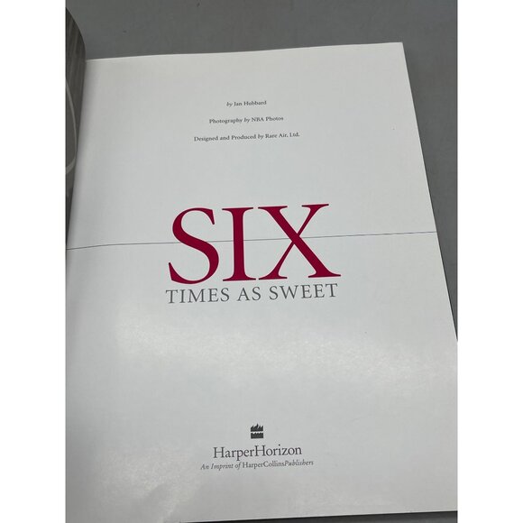 Six times as sweet by jan Hubbard paperback book 1998 English NBA finals READ - Picture 5 of 7